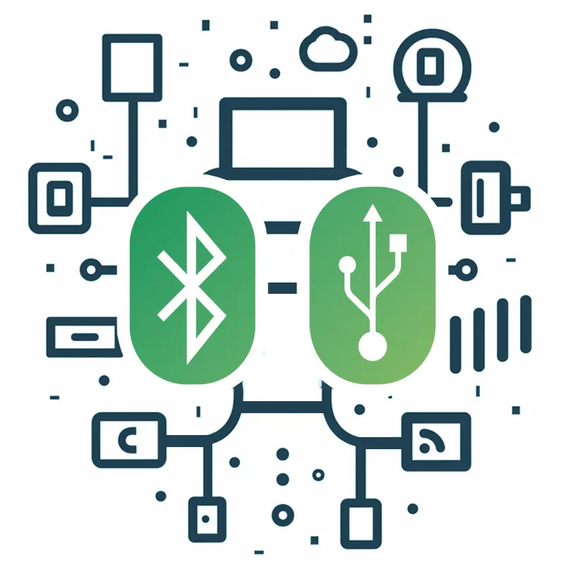 Flexibele Kommunikation über diverse Hardware Schnittstellen und Funk Mit USB-C und Bluetooth schnittstellen, ist die Kommunikation noch flexibler
