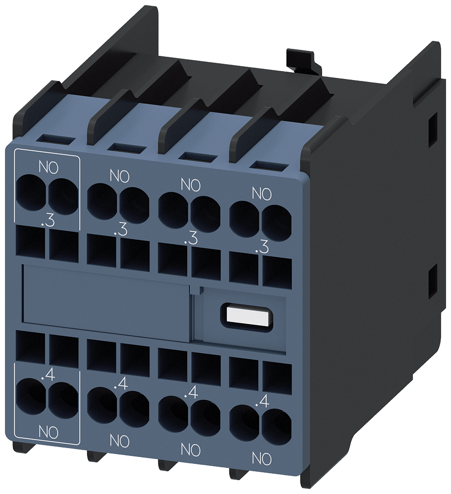 Elek-ger. Hilfsschalterblock, 4 S + 0 &Ouml; - 3RH2911-2NL40