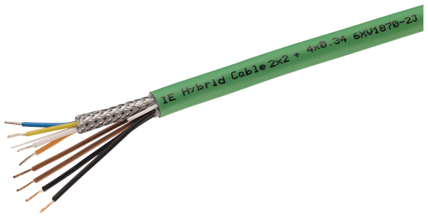6XV1870-2J Siemens IE Hybrid Cable 2x2 + 4x0,34 Meterware