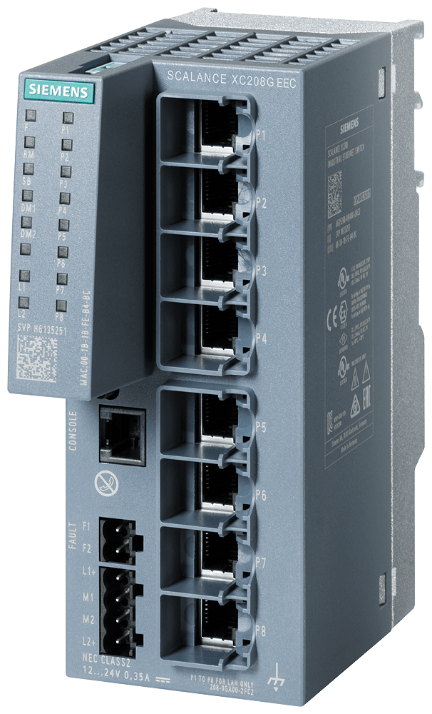 SCALANCE XC208G EEC - 6GK5208-0GA00-2FC2