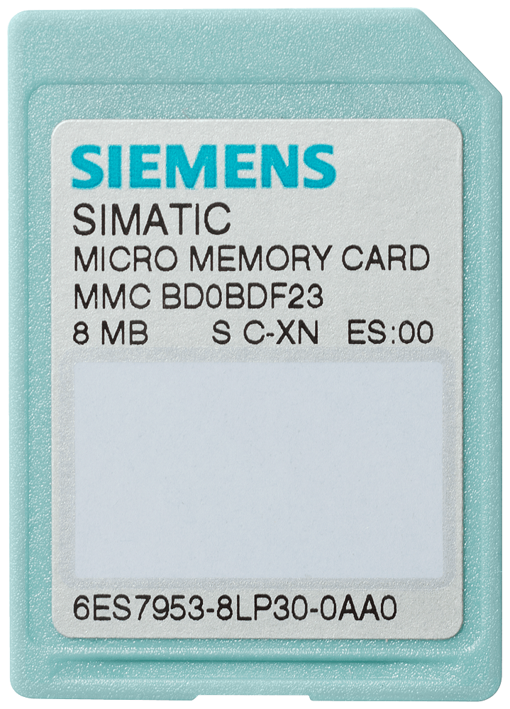 S7 Micro Memory Card, 8MB - 6ES7953-8LP31-0AA0
