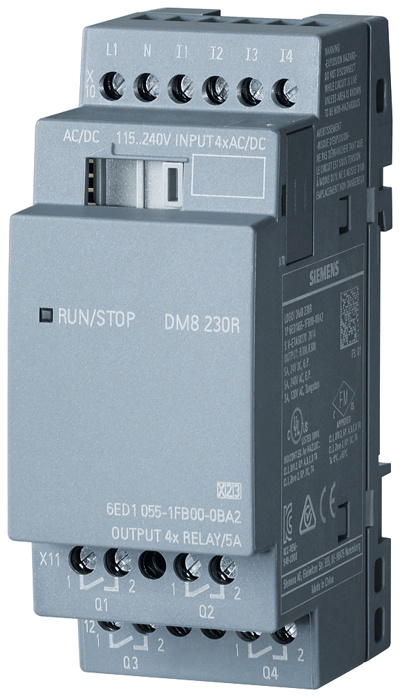 LOGO! DM8 230R Erw.-Mod. 2TE, 4DE/4DA - 6ED1055-1FB00-0BA2