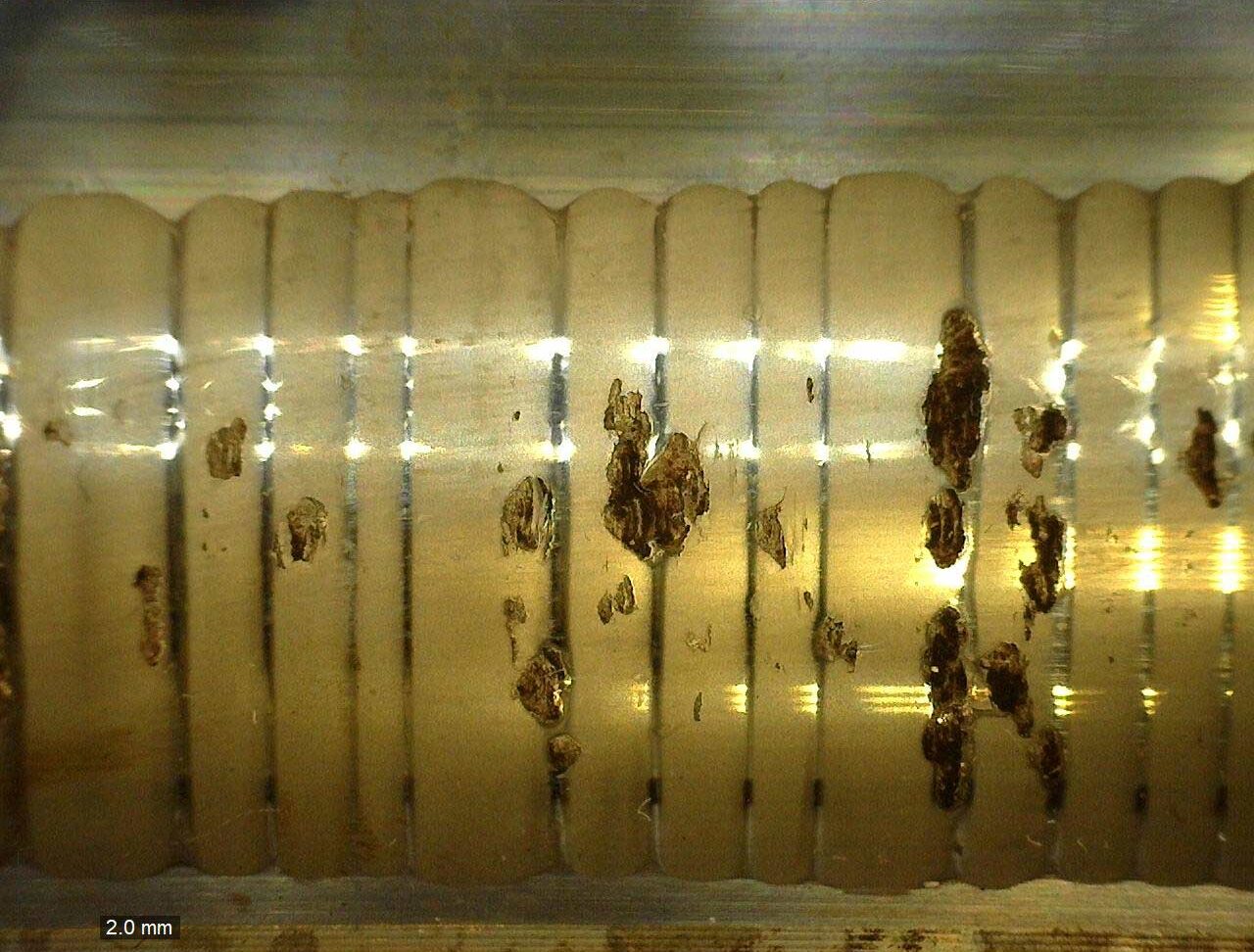 Riffelbildung Stromdurchgangsschäden (Electrical Erosion)